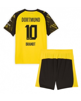 Billige Fotballdrakt Borussia Dortmund Julian Brandt #10 Replika Hjemmedraktsett Barn 2025-26 Kortermet (med bukser)